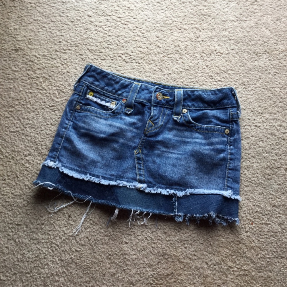 Women’s True Religion Mini Jean Skirt